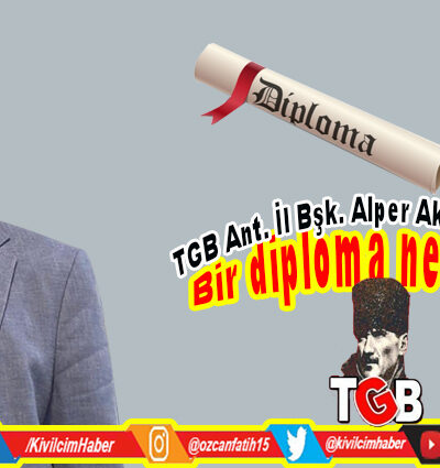 BİR DİPLOMA NE KADAR?