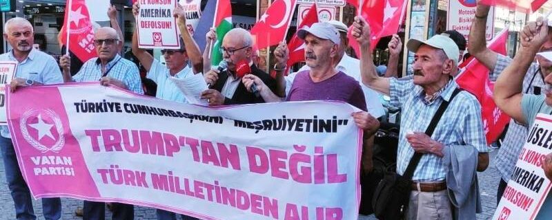 Antalya Vatan Partisi’nden Trump ve Barrack’ın küstahlığına sert tepki