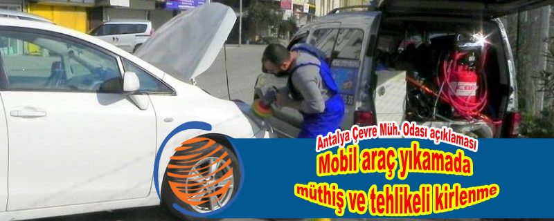 Mobil araç yıkamada müthiş ve tehlikeli kirlenme