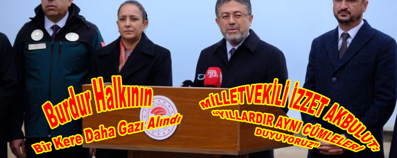 ‘Burdur Gölü Eylem Planı’ Lafı Güzaf Demiştik!