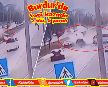 Burdur’da trafik canavarı 2 can aldı