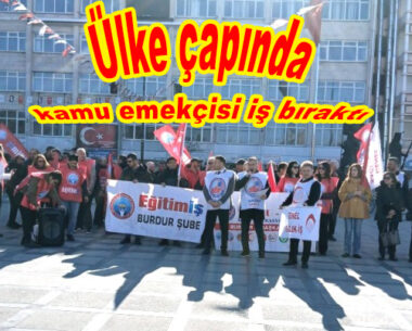 200 bin kamu emekçisi iş bıraktı