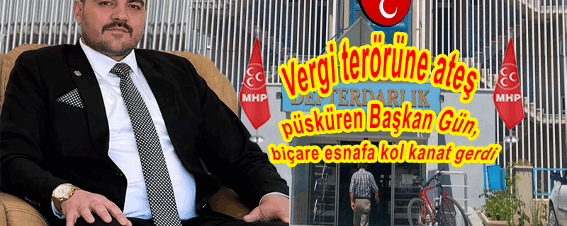 Başkan Gün, biçare esnafa kol kanat gerdi