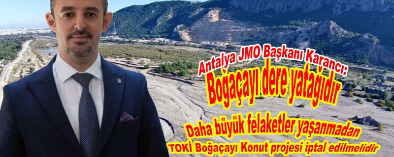 TOKİ’ye dere yatağı uyarısı