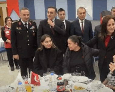 Şehit aileleri ve gazilerle iftar yemeği