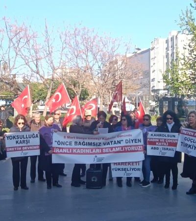 Antalya’da CKD’li kadınlardan İranlı kadınlara selam