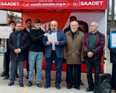 “Zalimlere lanet, mazlumlara destek!”