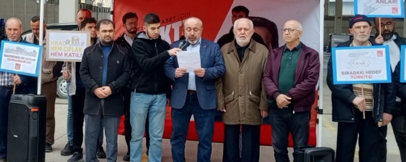 “Zalimlere lanet, mazlumlara destek!”