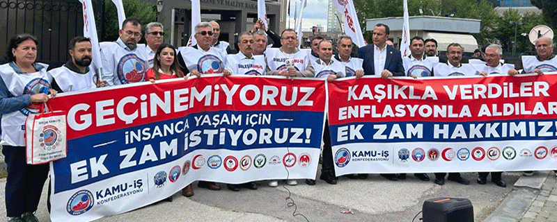 Eğitim sendikalarından ek zamla ilgili eylem ve açıklamalar