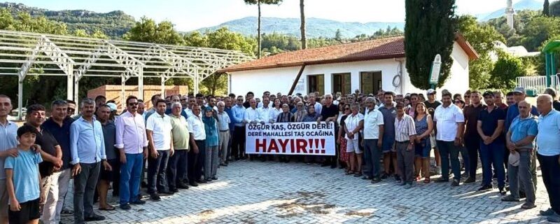 Kaş halkından Antalya Valiliğine: “Çekin ellerinizi köylerimizden!”