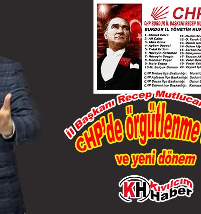 BURDUR CHP’de toparlanma
