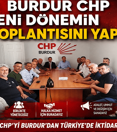 Burdur CHP yeni dönemin ilk toplantısını yaptı