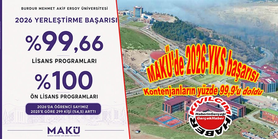 MAKÜ’de 2026-YKS başarısı: Kontenjanların yüzde 99,9’u doldu