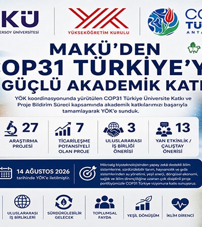 MAKÜ’den COP31 Türkiye sürecine güçlü akademik katkı