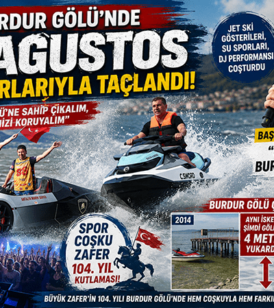 30 Ağustos vesilesiyle Burdur Gölü’ne dikkat çekildi