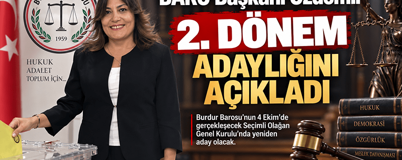 BARO Başkanı Özdemir 2. Dönem adaylığını açıkladı