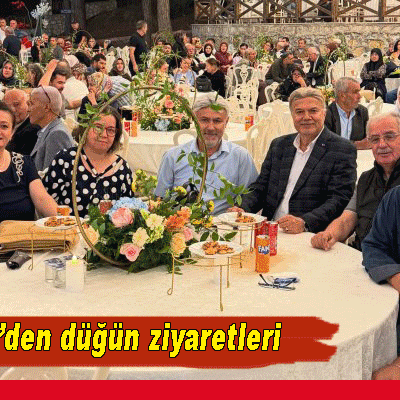Burdur CHP’den düğün ziyaretleri