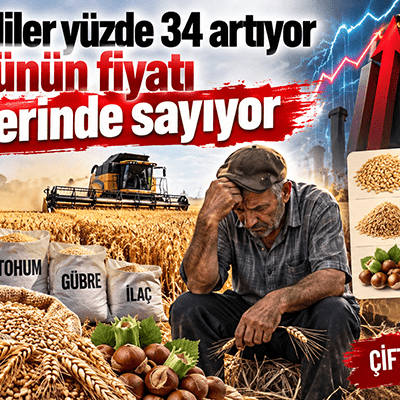 “Girdiler yüzde 34 artıyor ürünün fiyatı yerinde sayıyor”