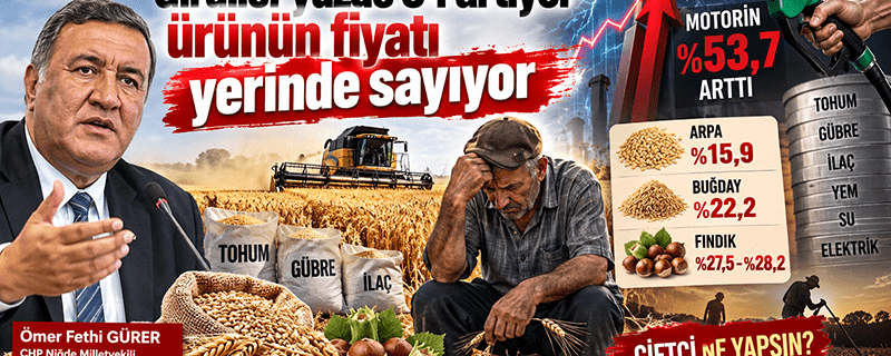 “Girdiler yüzde 34 artıyor ürünün fiyatı yerinde sayıyor”