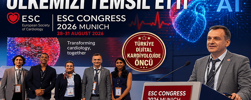 Münih ESC Kongresi’nde ülkemizi temsil etti