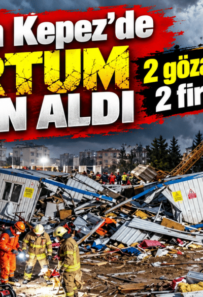 Antalya Kepez’de hortum 4 can aldı; 2 gözaltı, 2 firari