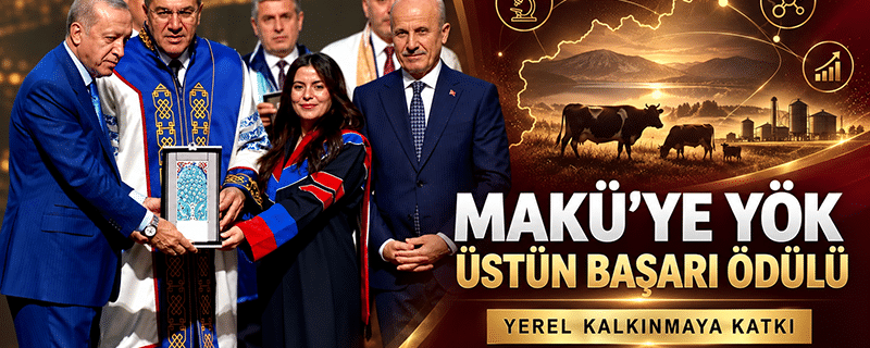 MAKÜ’ye YÖK Üstün Başarı Ödülü