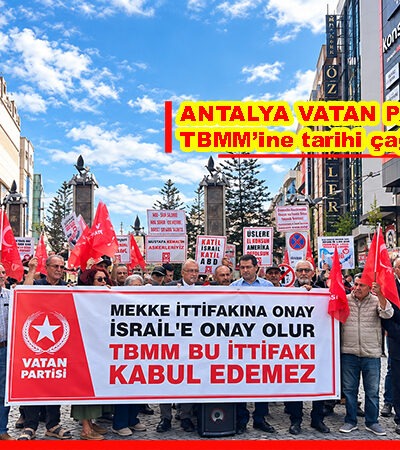 ANTALYA Vatan Partisi’nden imza kampanyası