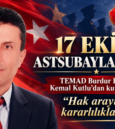 TEMAD Başkanı’ndan Astsubaylar Günü Kutlaması