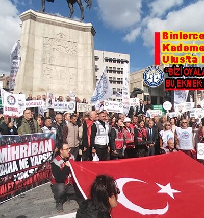Kademeli emeklilik için binlerce oldular, Ulus’ta toplandılar